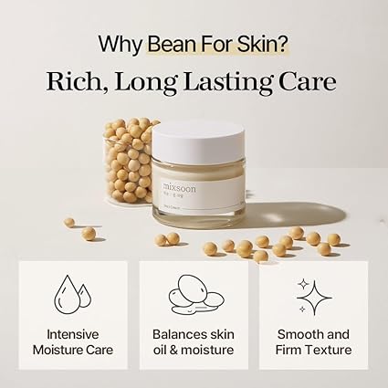 Mixsoon Bean Essence Korean Skin Care Serum - Exfoliating Hydrating Glass Skin Hyaluronic Acid for Moisturized Smooth Complexion
